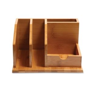 Office kalem Hoder ve defter sahibinin küçük bambu yapılmış