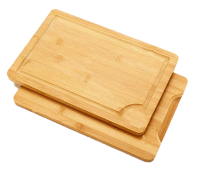 -1 'de premium 2- Derin meyve suyu oluklu ekstra büyük bambu doğrama tahtası